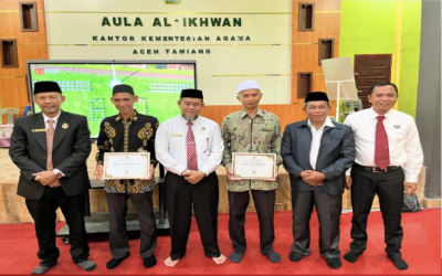 MTsN 1 Aceh Tamiang raih Piagam Penghargaan Penggunaan Srikandi Terbanyak di Lingkungan Kantor Kementerian Agama Kabupaten Aceh Tamiang